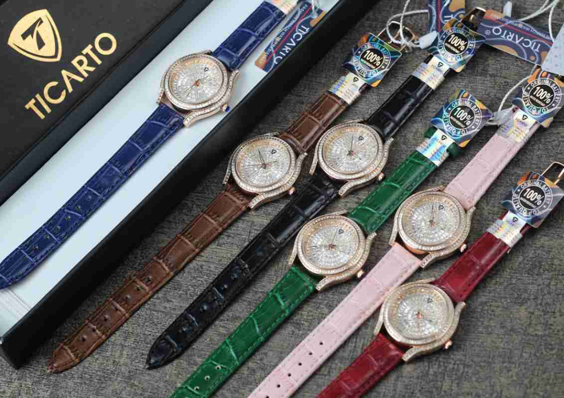 Ticarto Original Jam Tangan Kasual Wanita Water Resitant Tali Kulit Water Include Battery Cadangan Box dan Bergaransi T28500
