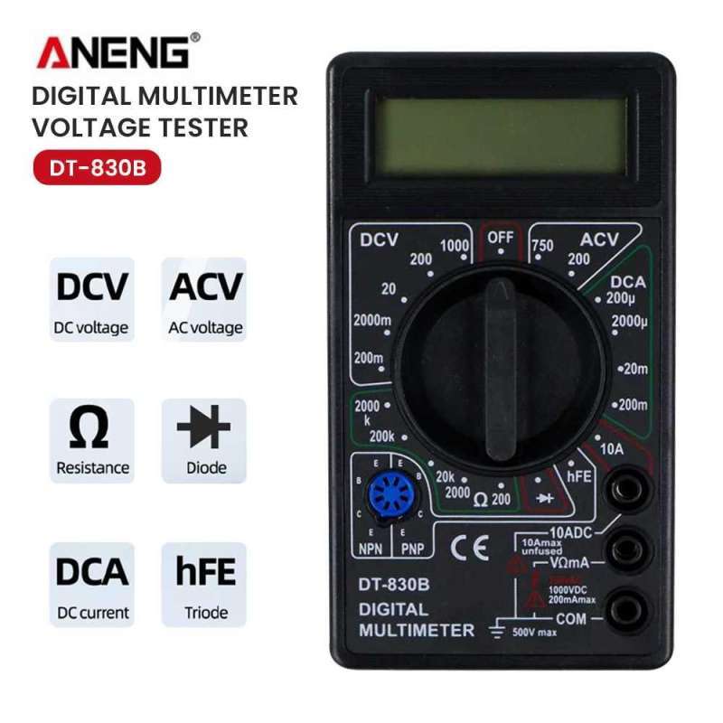 Jual Digital Multimeter Voltage Tester Dt830b Tespen Listrik Alat