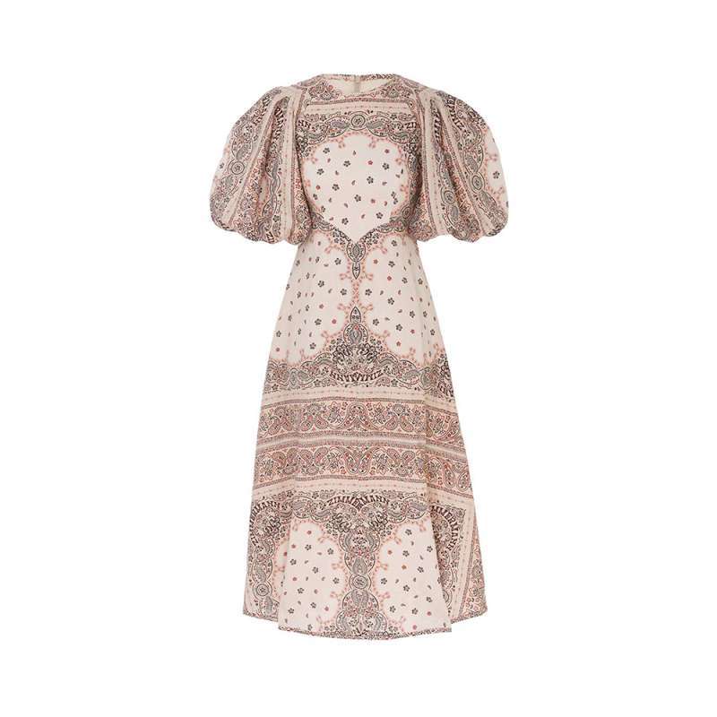 Zimmermann Day Midi Dress Cream Bandana