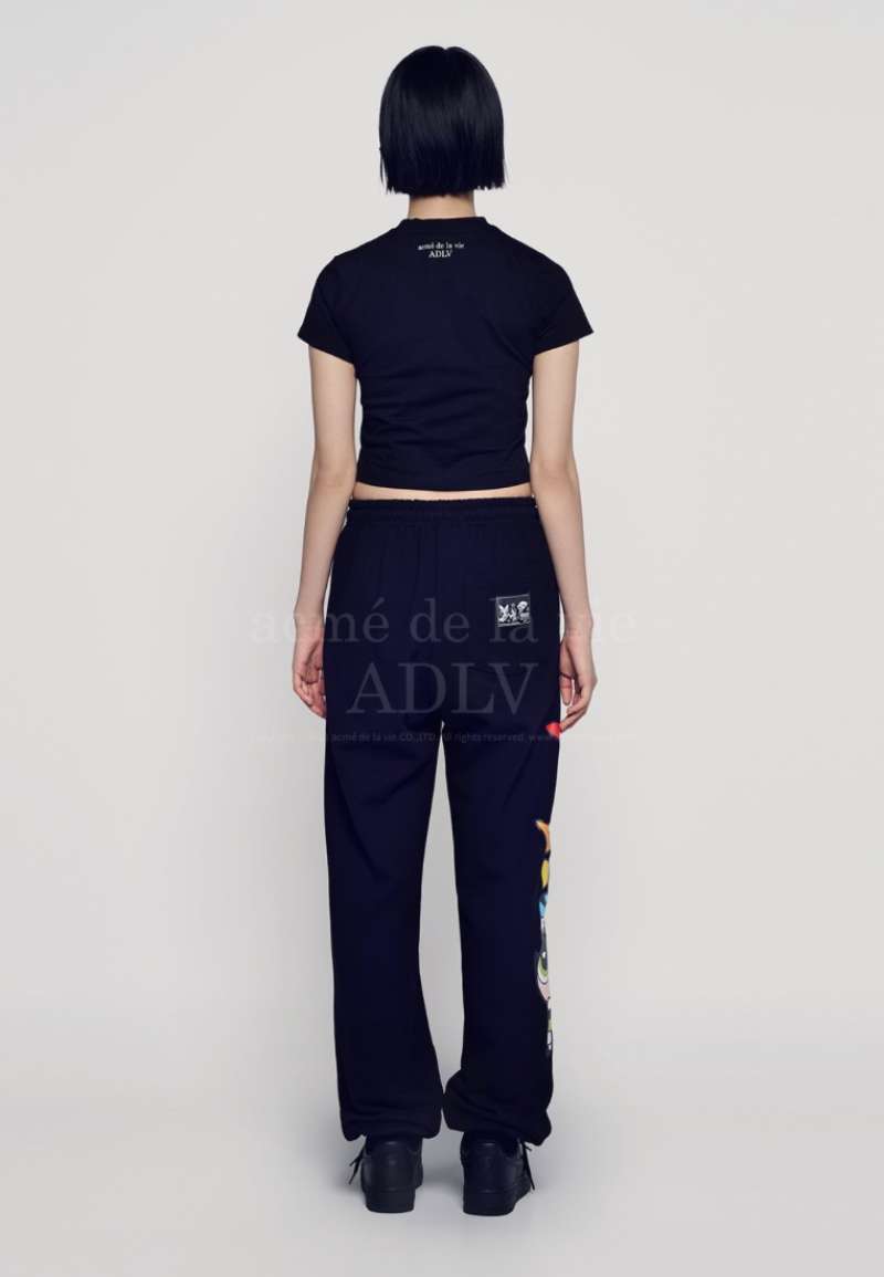 Tシャツ・カットソー The Powerpuff Girls x acmedelavie gradient curlylogo 4BUK072 acme de la vie