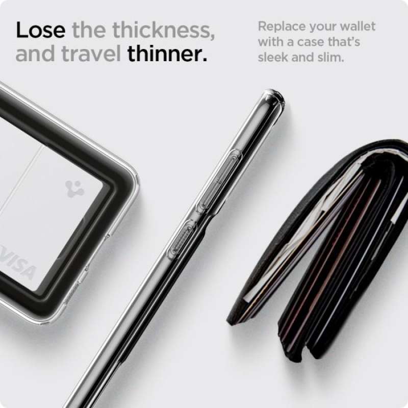 Case Samsung Galaxy S21 FE Spigen Crystal Card Slot Clear TPU Casing