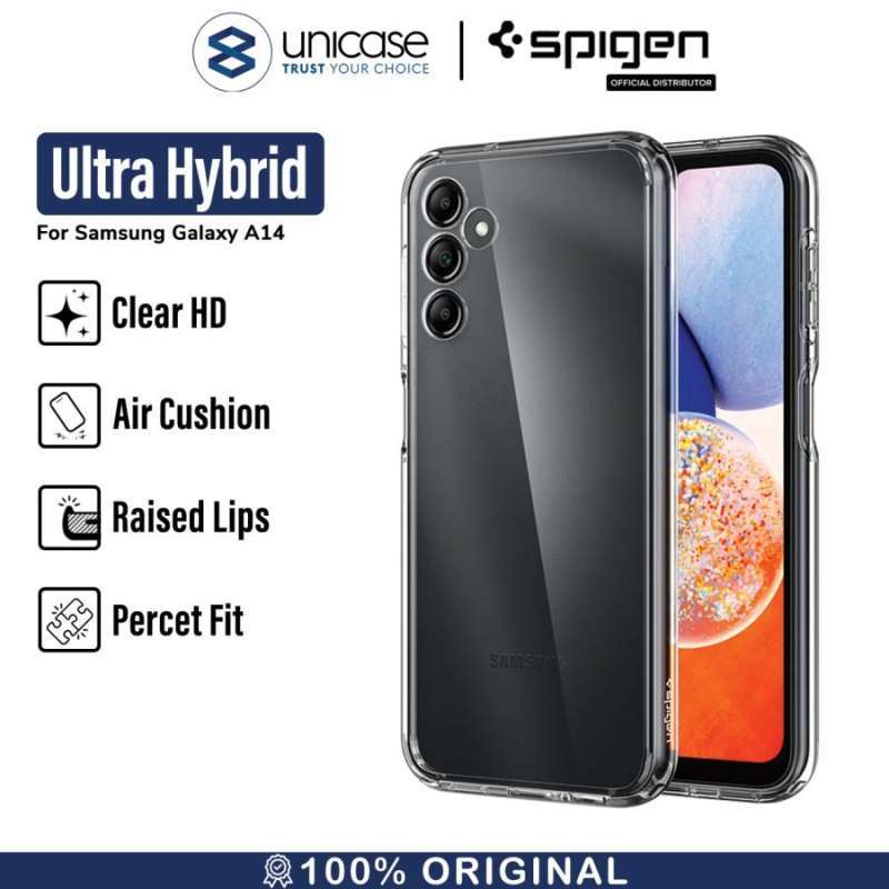 Case Samsung Galaxy A14 5G Spigen Ultra Hybrid Slim Clear Cover Casing