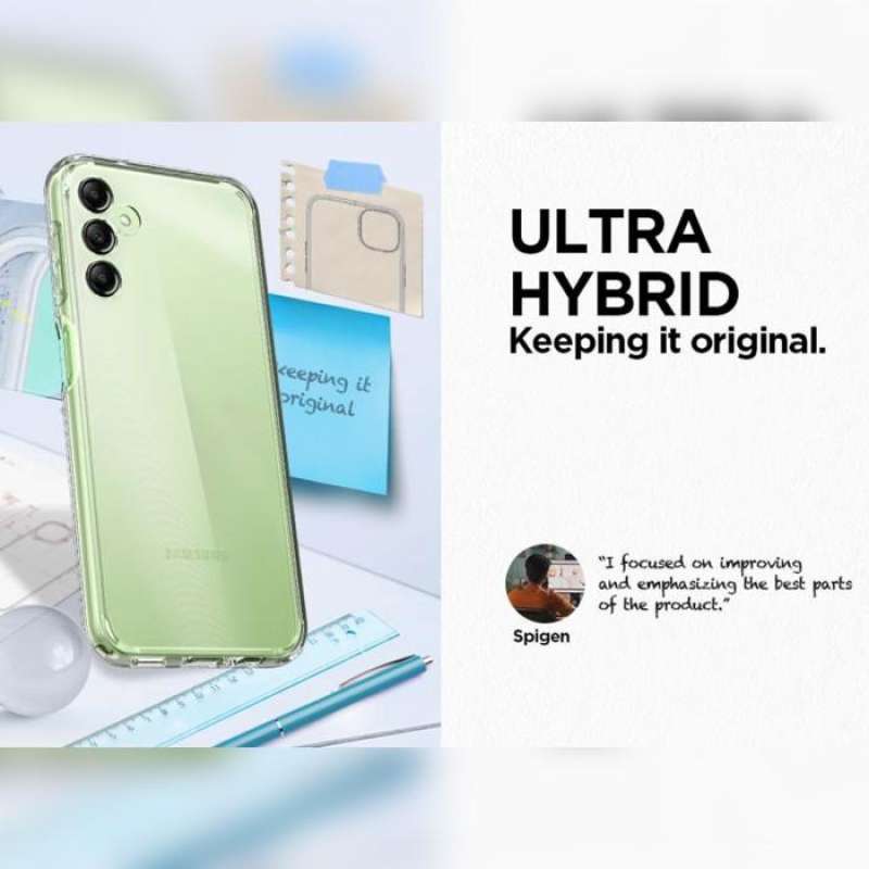 Case Samsung Galaxy A14 5G Spigen Ultra Hybrid Slim Clear Cover Casing