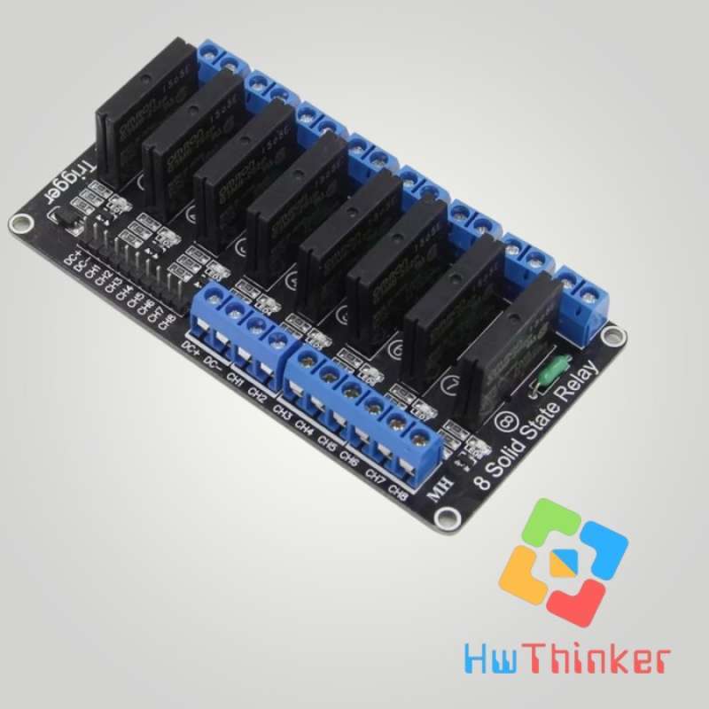 Promo Ssr Solid State Relay 1 2 4 6 8 Ch Channel 5v 12v 24v Dc For ...