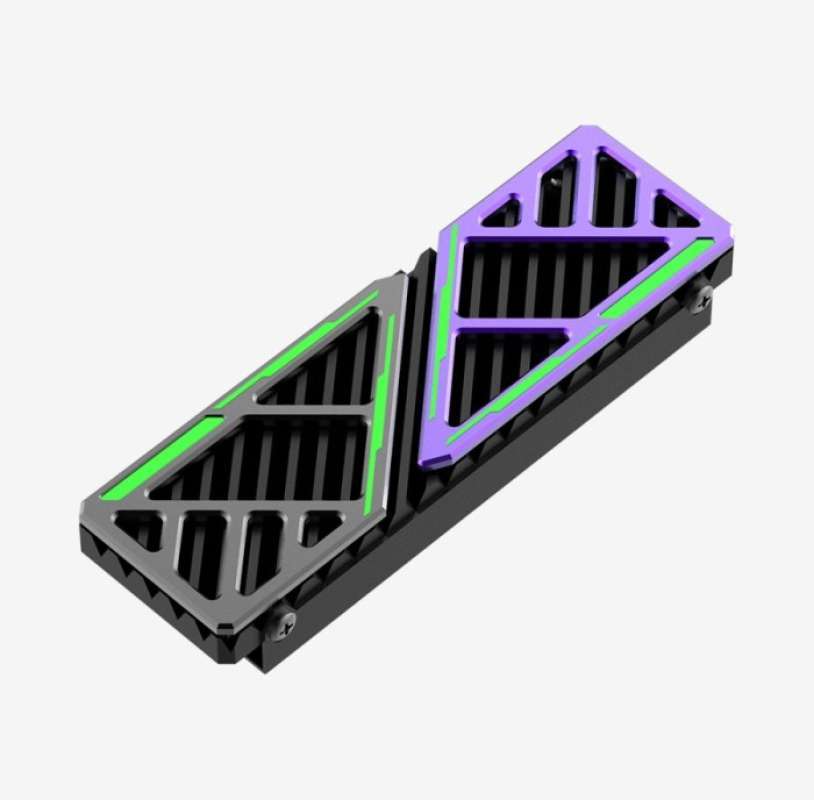 2 Pack M.2 SSD Heatsink Cooler With Thermal Pad - Aluminum Heat Sink For Laptop 70x22x6mm