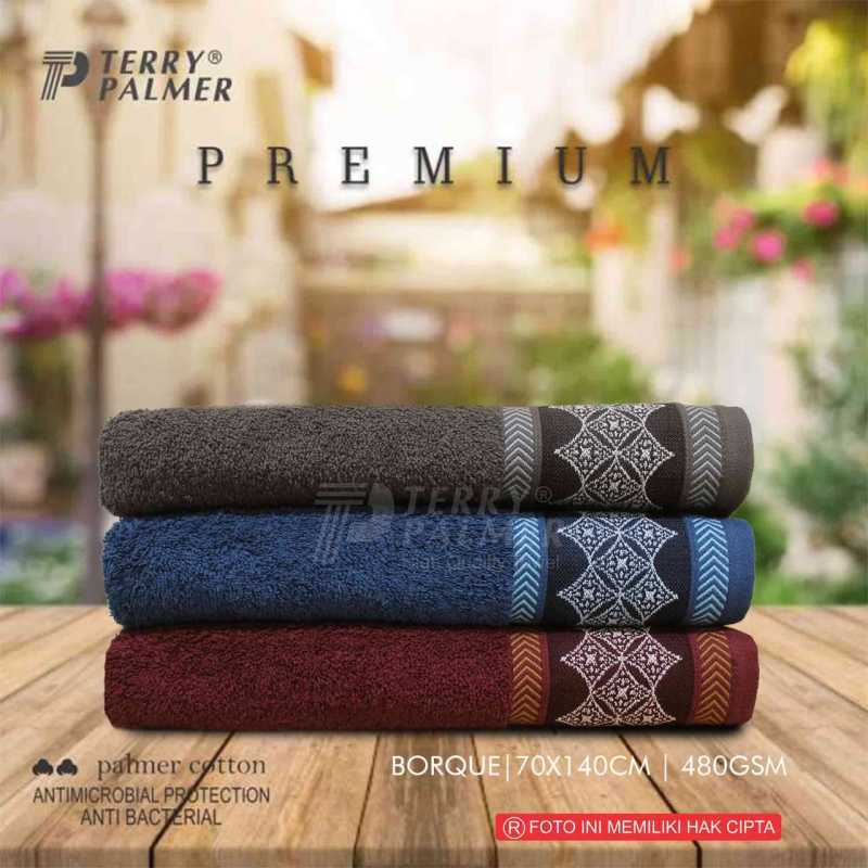 Promo Terry Palmer Premium Borque Bath Towel 70 X 140 Cm Handuk Terry Palmer Handuk Mandi Dewasa Handuk Mandi Terry Palmer Premium handuk Premium Navy Diskon