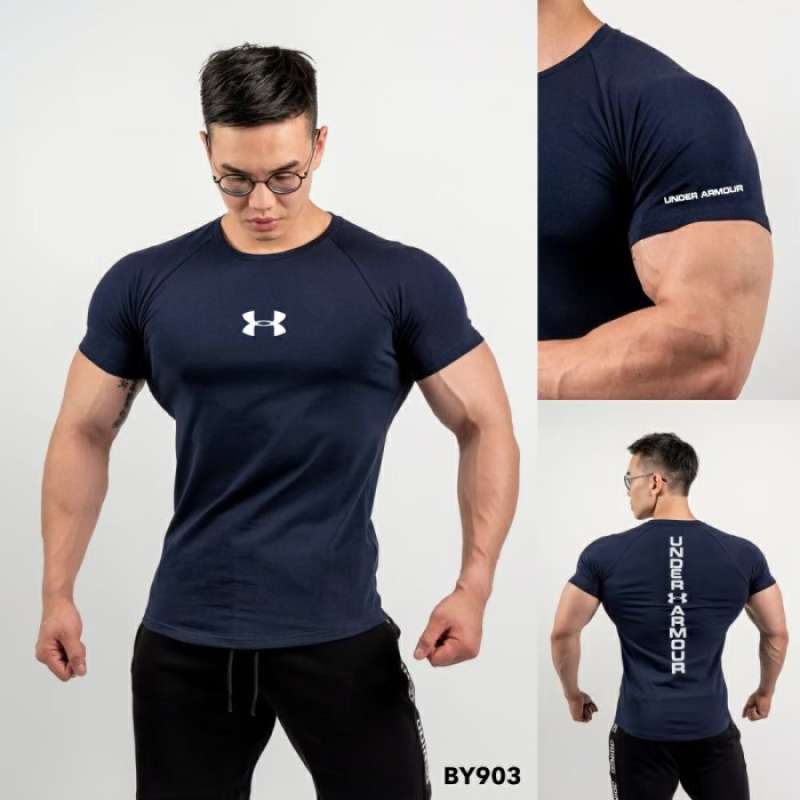 Jual Kaos Gym Olahraga Fitness Pria Murah Keren Slimfit Musclefit Spandex By974 Di Seller Suzuka Cengkareng Timur Kota Jakarta Barat Blibli