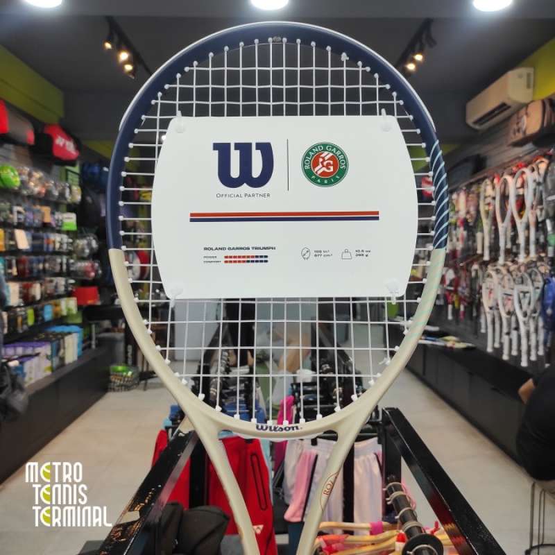 Wilson Roland Garros Triumph TNS RKT – Racchetta Da Tennis Oversize Per Adulti, Design Ispirato Al Grande Slam, Multicolore