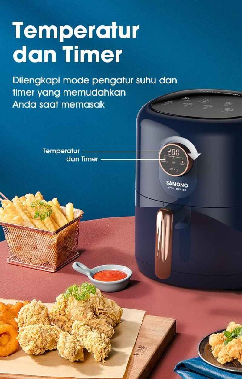 Promo Air Fryer 4l No Oil Frying Machine Menggoreng Tanpa Minyak Samono