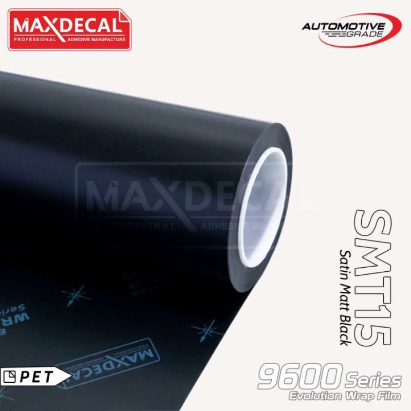 Jual Maxdecal Black Satin Doff 152 Cm Sticker Premium Wrap Mobil ...