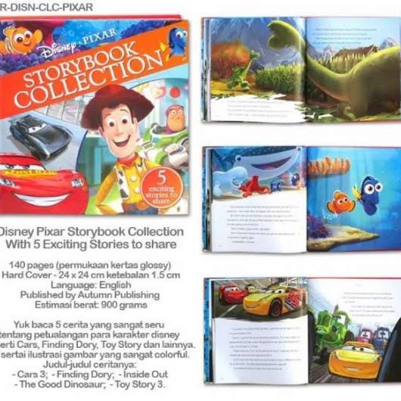 Promo Buku Cerita - Disney Pixar Story Book Collection Diskon 23% Di ...