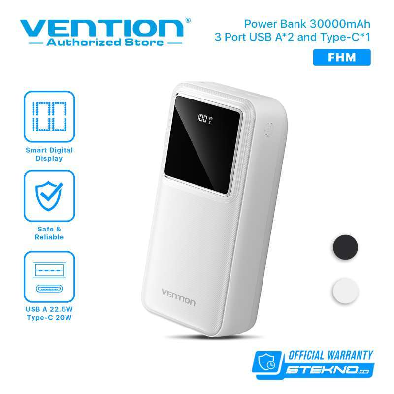 Vention Store Module Promo Vention Powerbank Fast Charging Led Display Qc Pd USB A Type C ...