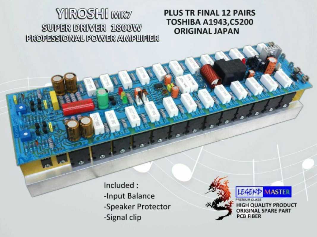 Promo Yiroshi Mk7 Professional Power Amplifier Kit Full Set Diskon 23%