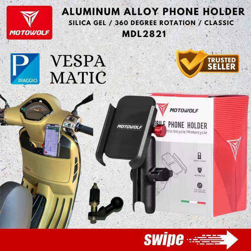 Promo Holder Hp Motor Vespa Matic Motowolf Lx S Sprint Primavera Gts ...