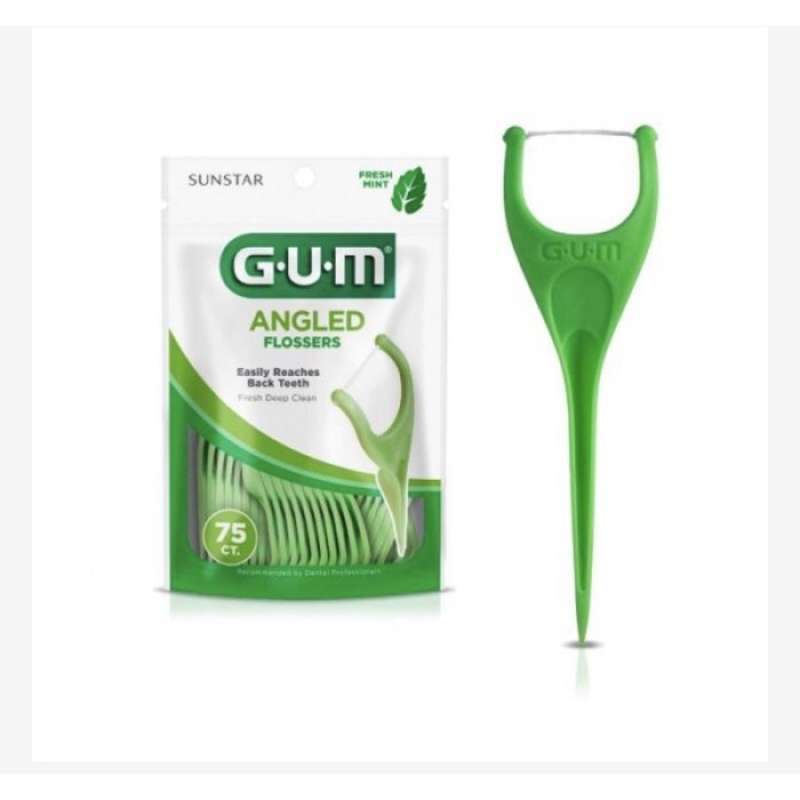 Jual Terbaik Gum Dental Floss Angled Flossers 75pcs Sunstar Di Seller