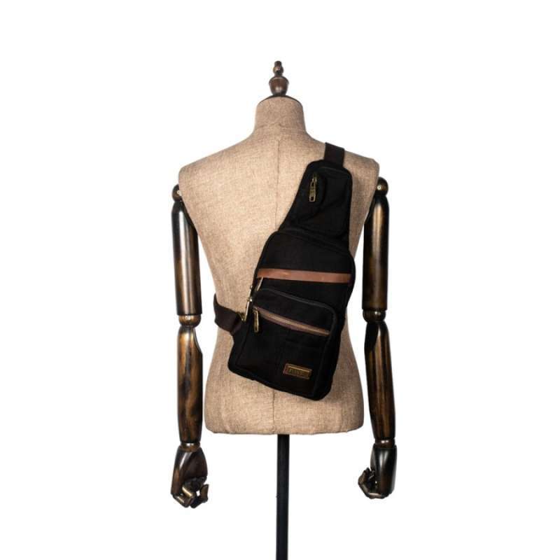 Promo Supervice Tas Selempang Kanvas Zapatos Zptsk 6080 Cokelat