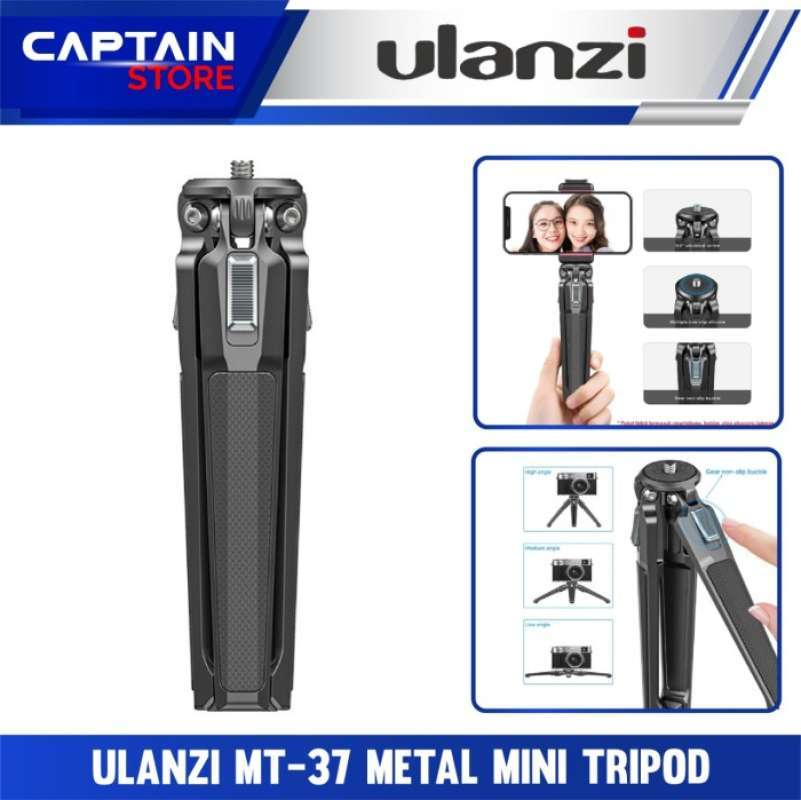 Ulanzi Mini Trépied En Métal MT-22 - Compact Et Robuste Pour Smartphone, Caméra Et Action Cam