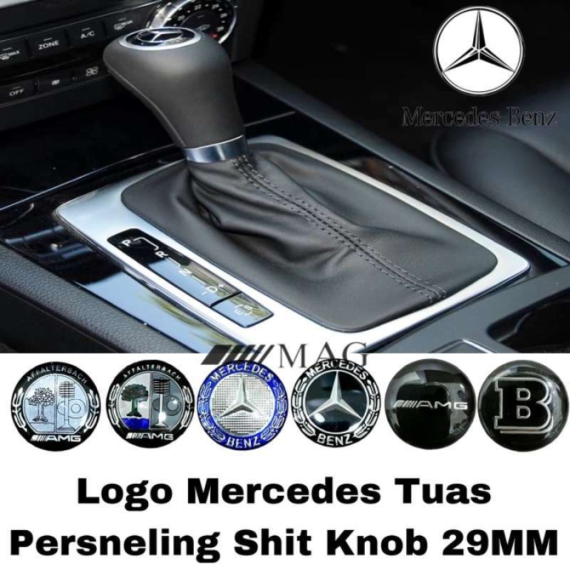 Promo Emblem Logo Mercedes 29mm Shift Knob Tuas Persneling W212 W204 A