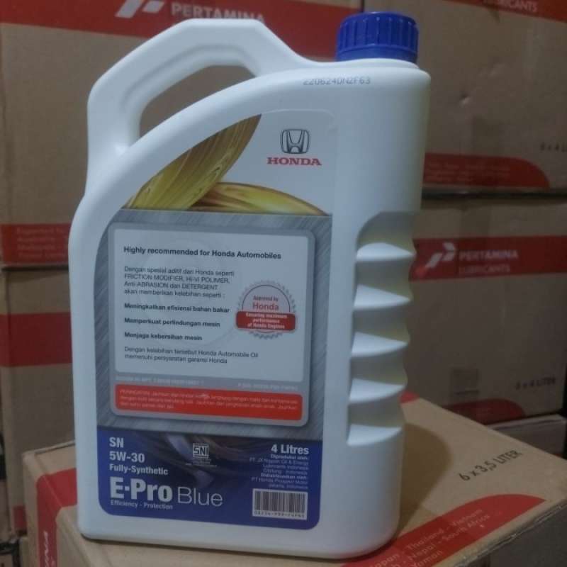 Promo Oli Mesin Bensin Gasolin Epro Blue Sae 5w-30 4 Liter Galon ...