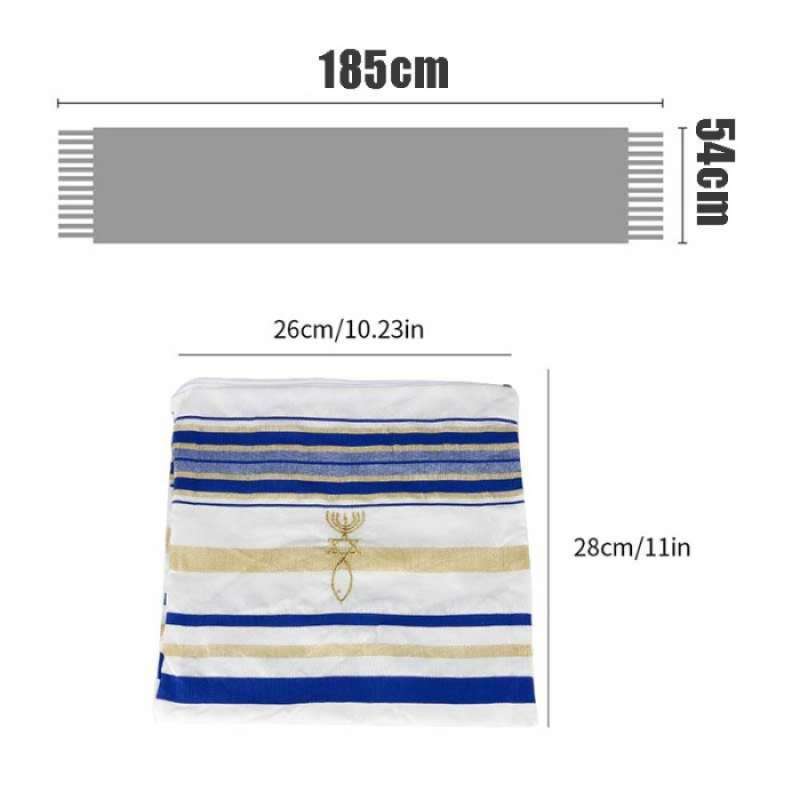 Talutot Jual Tallith Shawl Jewish Tallit Syal 60cm Talith Tallith Talitot ...