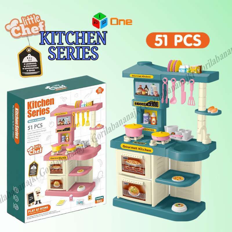 Mainan Kitchen Set Promo Mainan Anak Little Chef Kitchen Set 51pcs Alat Masak Anak Kitchen ...