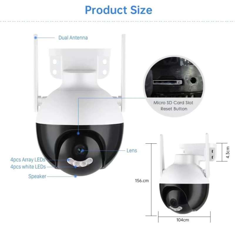 Promo Cctv Kamera Waterproof Kamera Outdoor Full Hd 8mp Kamera Visi