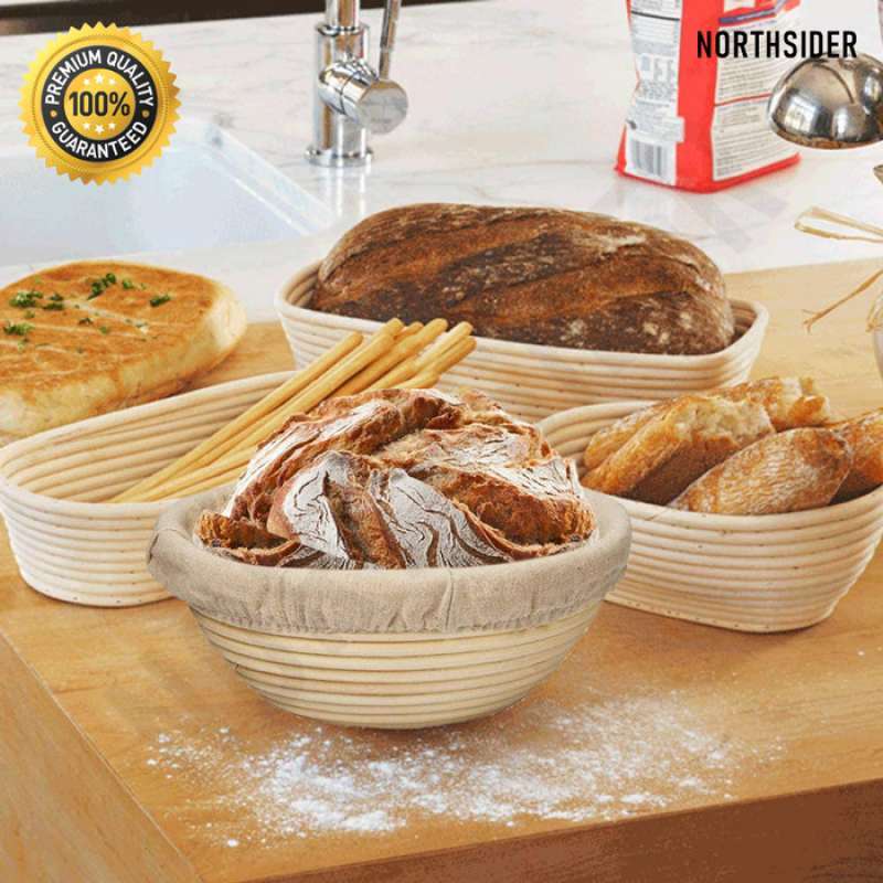 Jual Roti Oval Rotan Rattan Basket Proofing Dough 28 X 15