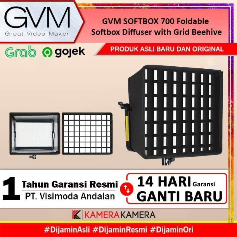 Promo Gvm Softbox 700 Foldable Softbox Diffuser With Grid Beehive ...