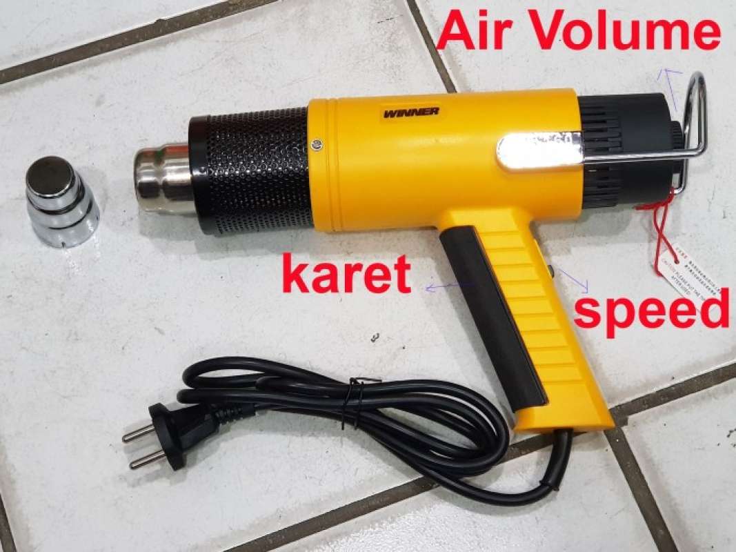Hersmay 300W Mini Hot Air Gun Shrink Heat Tool Embossing Powder Set Heat Gun Temperature Heat Gun Application DIY For Drying Paint, Rubber Stamp, Heating Small Clay Works - View #9