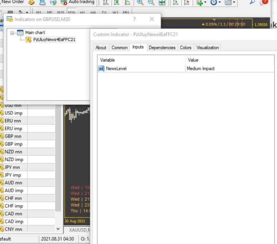 Jual News Indicator Berita Forexfactory Calender Edit Cocok Untuk Robot