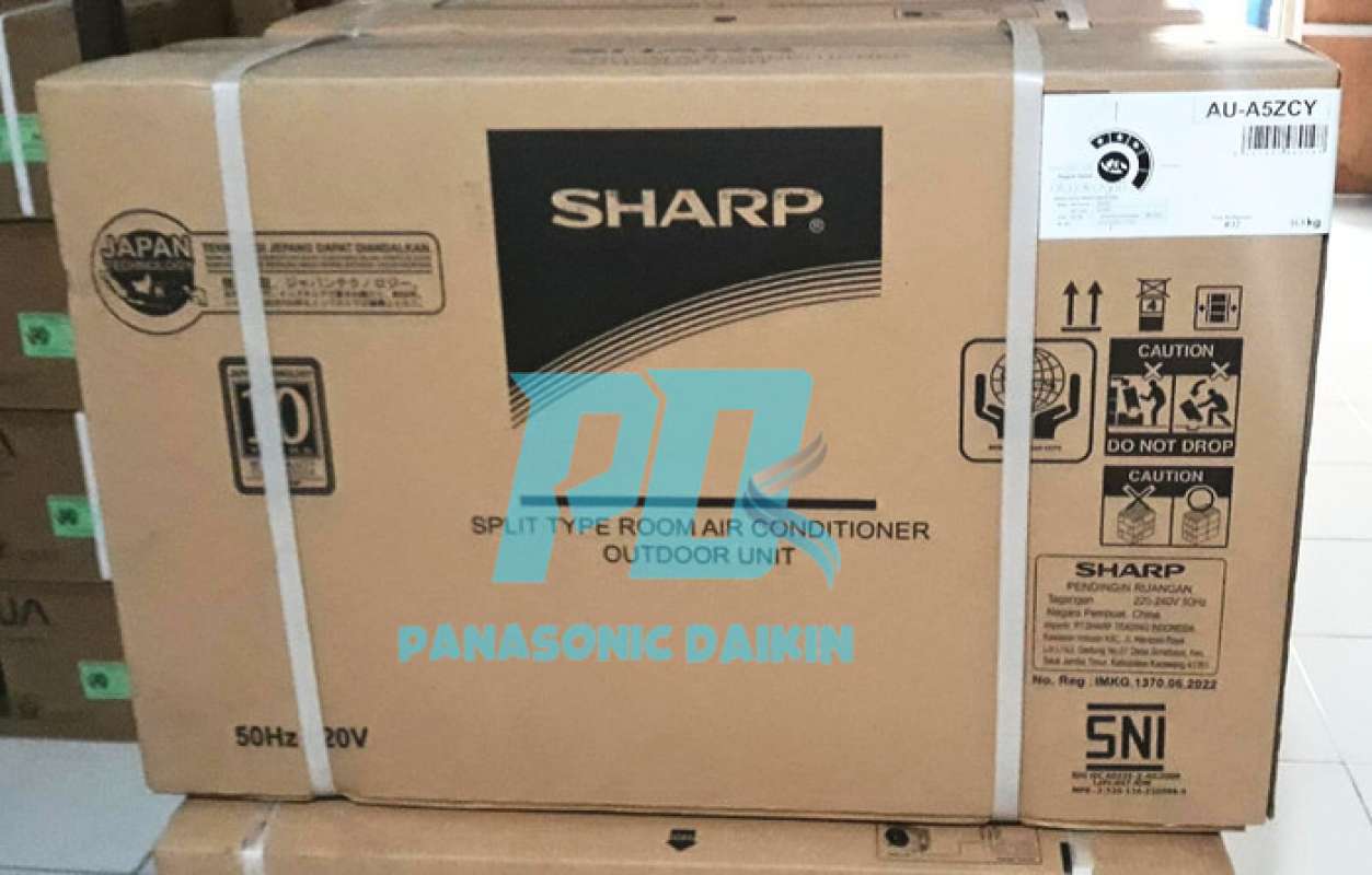 Promo Outdoor Ac Sharp 1/2 Pk Ah 5zcy Kurir Instan Freon R32 350watt ...