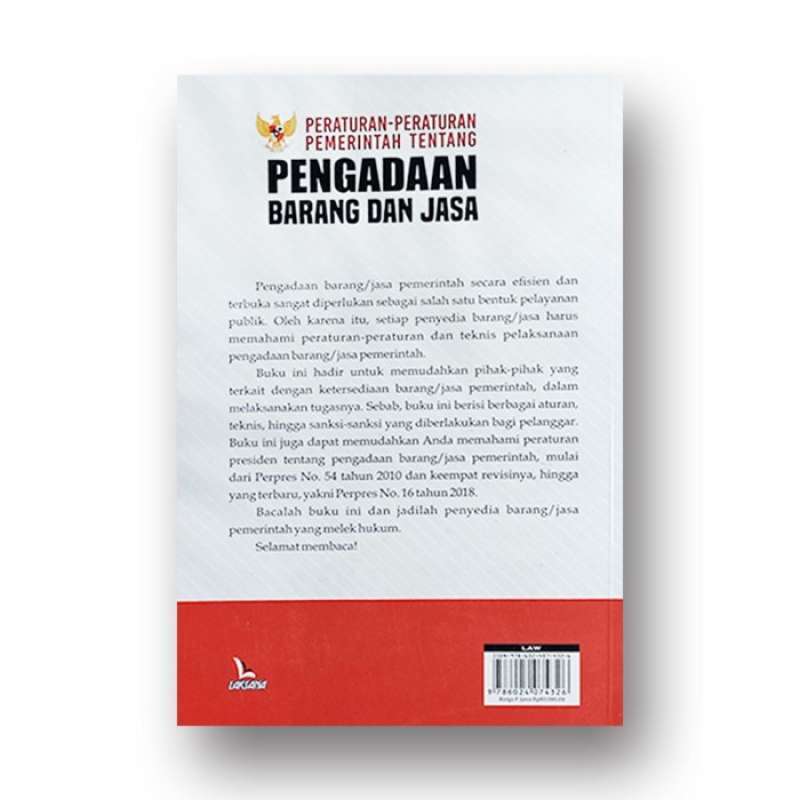 Jual Peraturan-peraturan Pemerintah Tentang Pengadaan Barang Dan Jasa ...