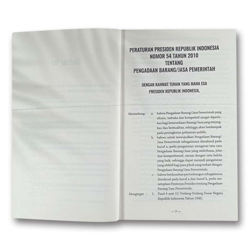 Jual Peraturan-peraturan Pemerintah Tentang Pengadaan Barang Dan Jasa ...