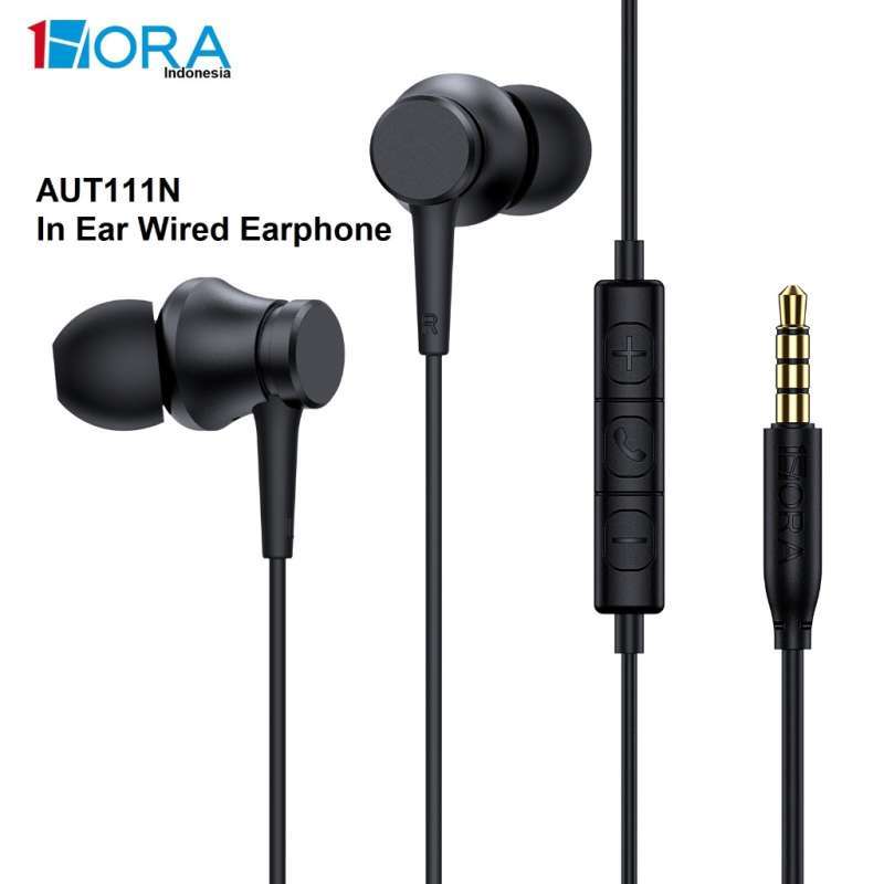 1HORA Headset In Ear Wired Earphone Kabel Stereo Original Ori for  XiaoMi Samsung Oppo Vivo