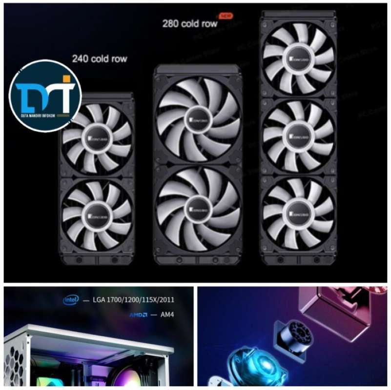 Promo Jonsbo Tw6 240 280 360 Argb - Aio Liquid Water Cpu Cooler Intel ...