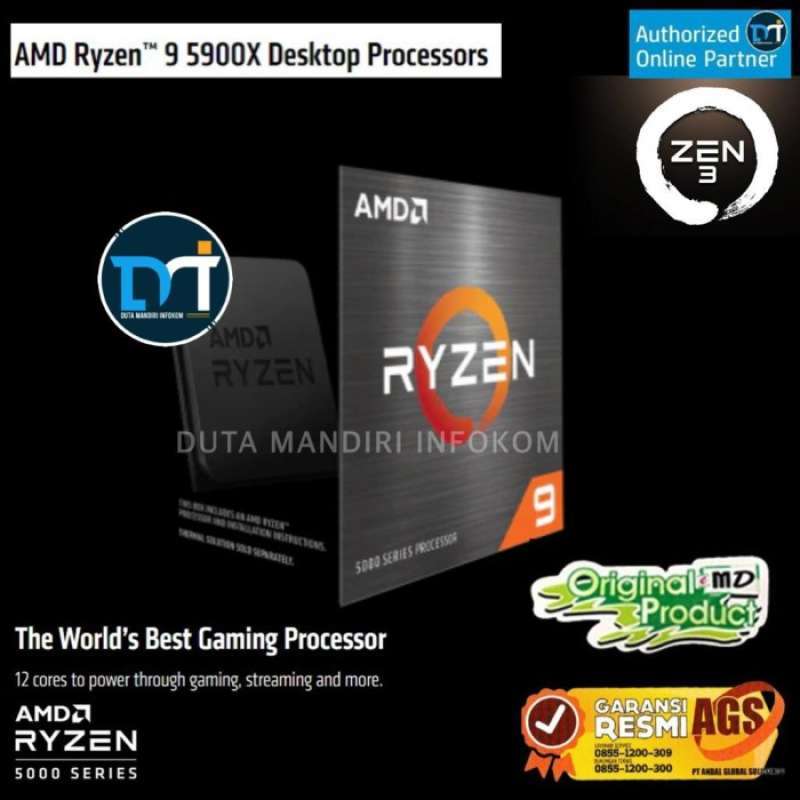 Promo Amd Ryzen 9 5900x 3.7ghz Up To 4.8ghz Cache 64mb 105w Am4 [box ...