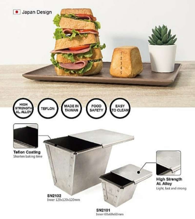 Promo Sanneng Vaulting Box Loaf Pan / Loyang Roti Tawar / Cetakan Roti