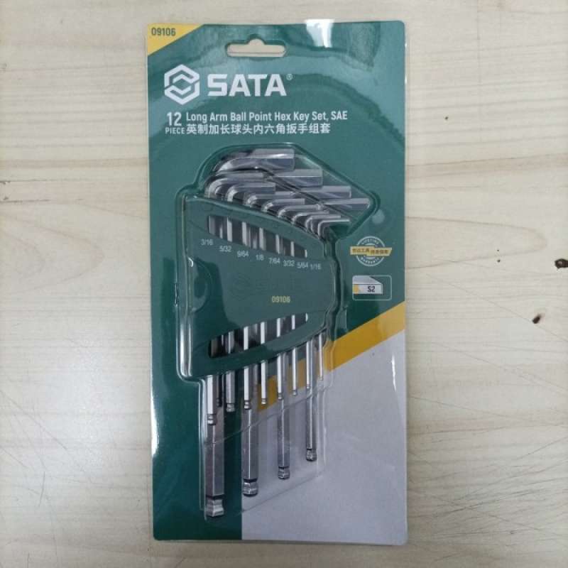 Promo Kunci L Sata Panjang Ballpoint / Ball Point Hex Key Long 12pcs ...