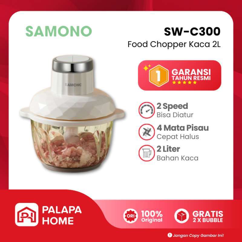 Promo Food Chopper Kaca 2 Liter Samono Sw-c300 | Blender Penggiling ...
