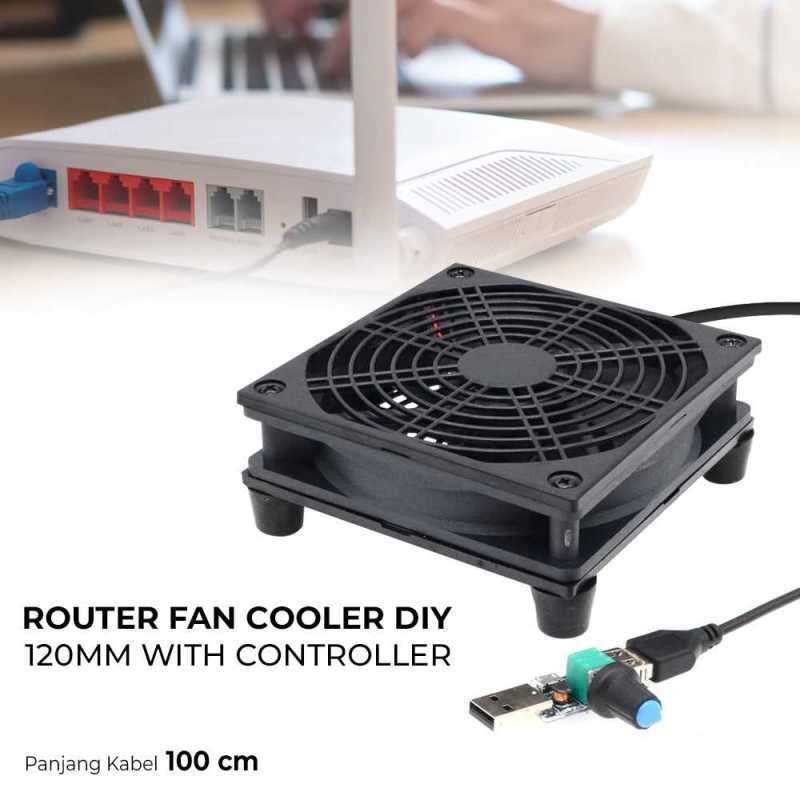 Promo Sxdool Router Fan Cooler Diy Usb 120mm With Controller - Sx120 ...