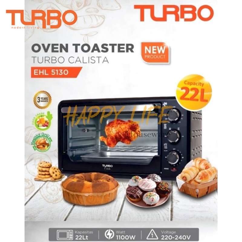 Promo Turbo Oven Toaster / Oven Listrik 22 Liter Ehl-5130 Termurah ...