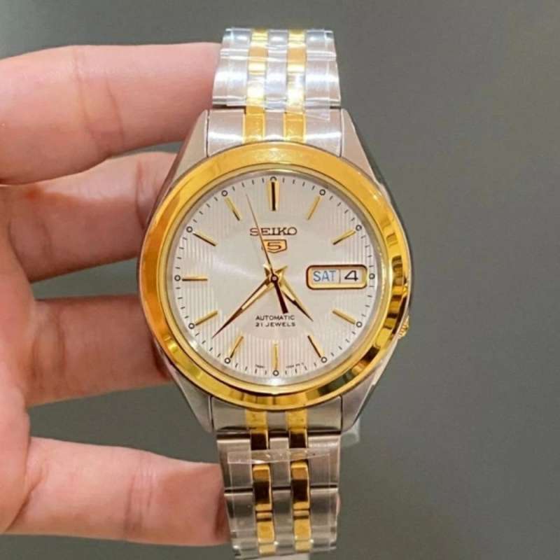 Original 100 Jam Tangan Seiko 5 Automatic SNKL24K1 SNKL24 Garansi Resmi