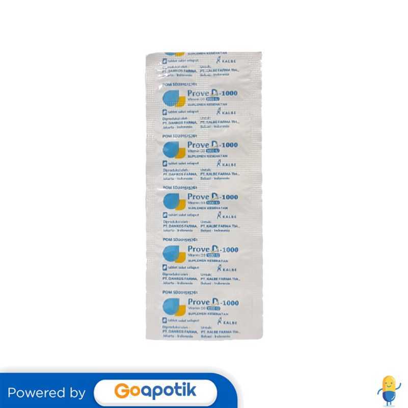 Jual Prove D3 1000 Iu Strip 10 Tablet Di Seller Apotek Bagas Medika