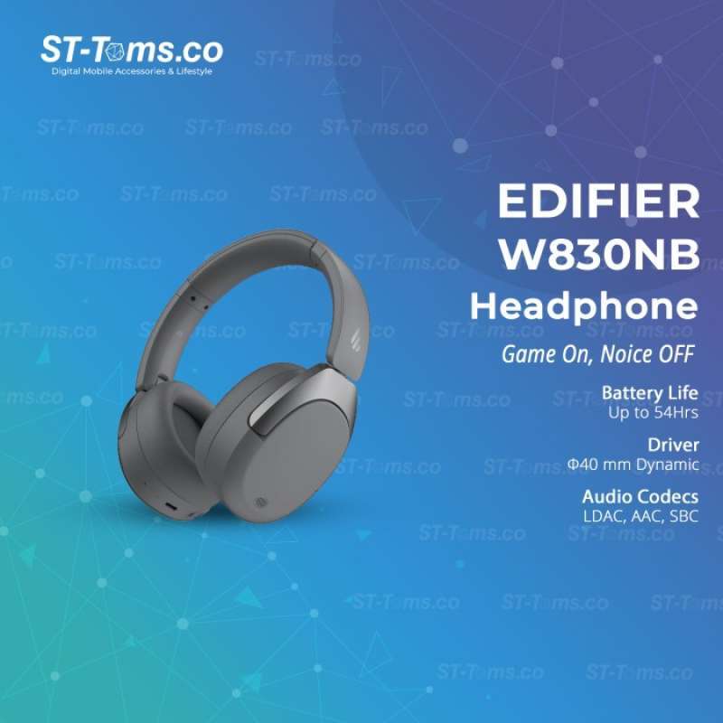 Cuffie Wireless Edifier W830NB - ANC -45dB, Batteria 94h, Hi-Res, Nero - Foto 8