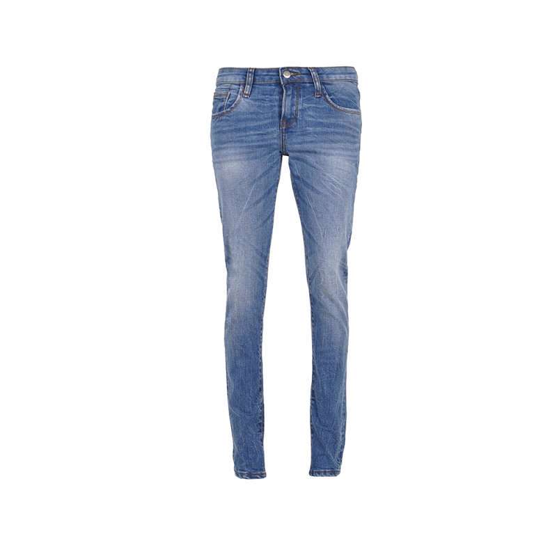 3Second Women's Long Skinny Jeans Wash Denim Shawty OL-011124