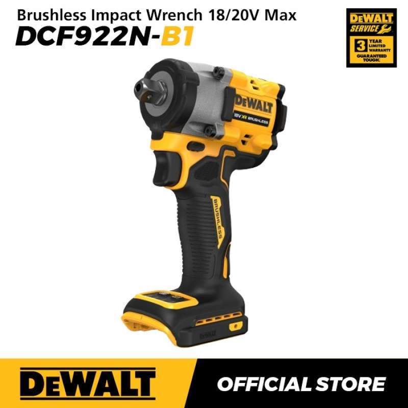 Dewalt Brushless Impact Wrench Kunci Impact Baterai 18/20V Max DCF922N-B1  (Unit Only)
