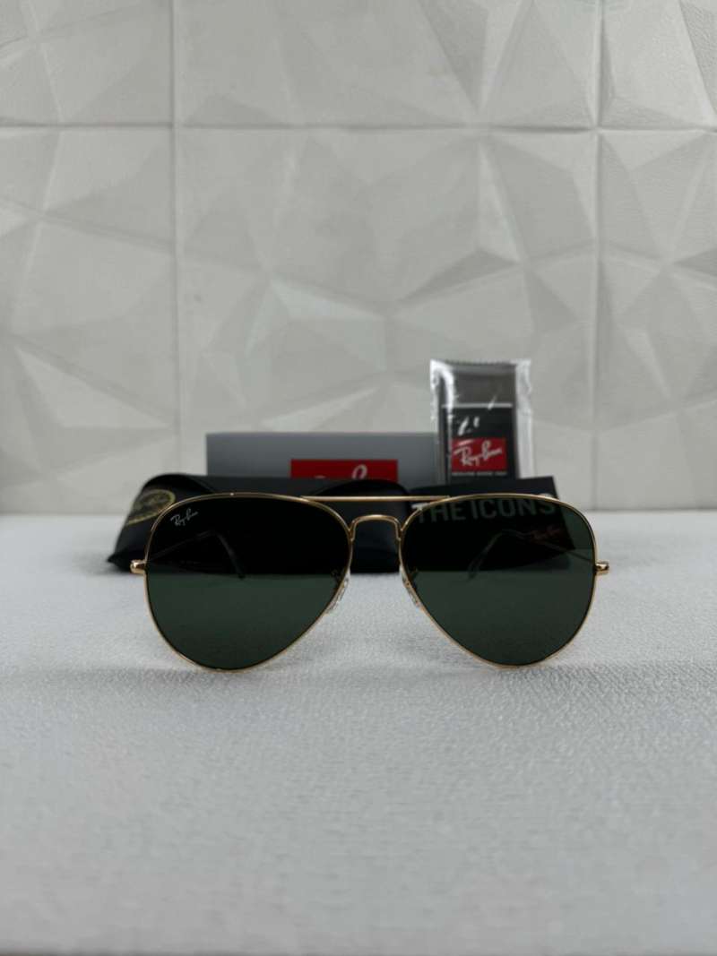 Promo Kacamata Rayban Aviator Rb3025 L0205 58 Gold Green Original