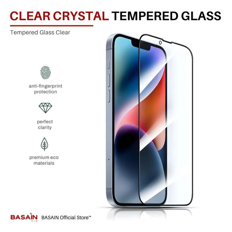 Tempered Glass iPhone Xr X Xs Xs Max BASAIN FULL COVERED ORIGINAL