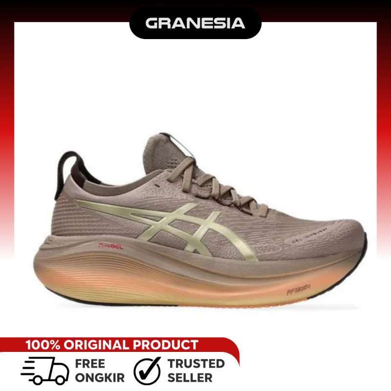 ASICS GEL-NIMBUS 27 LUXE STANDARD PLATINUM Men's Running Shoes  111C03020|Sepatu Lari Pria