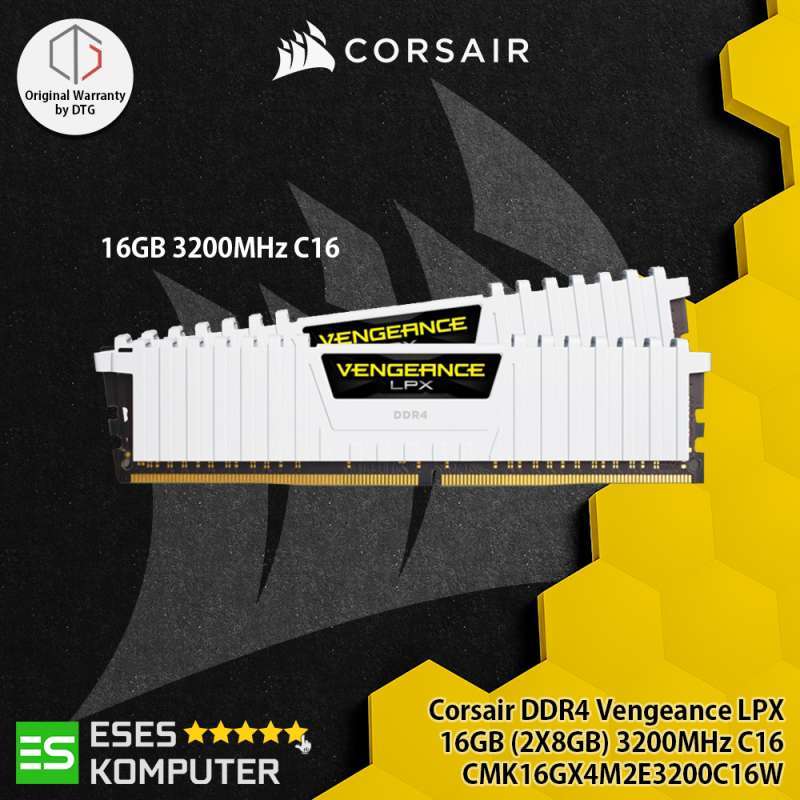 Jual RAM Corsair Ddr4 Vengeance Lpx 16gb (2x8gb) 3200mhz C16 White